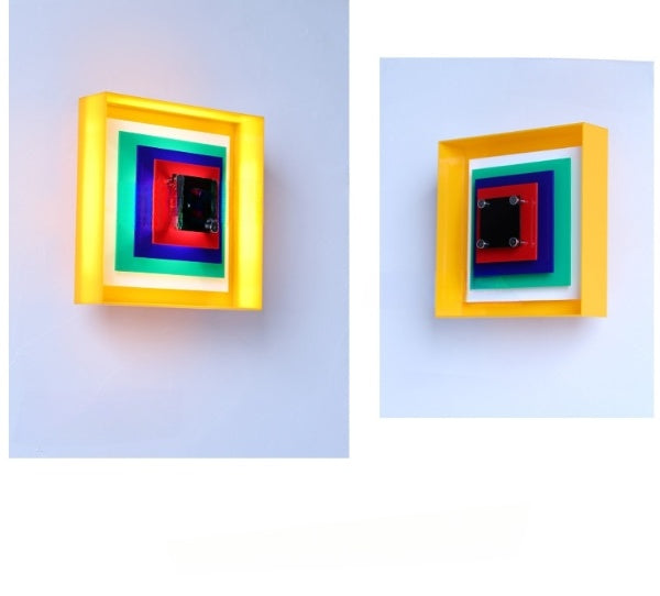 Memphis Bauhaus Square Wall Sconce LED 1-Light Lasson Living