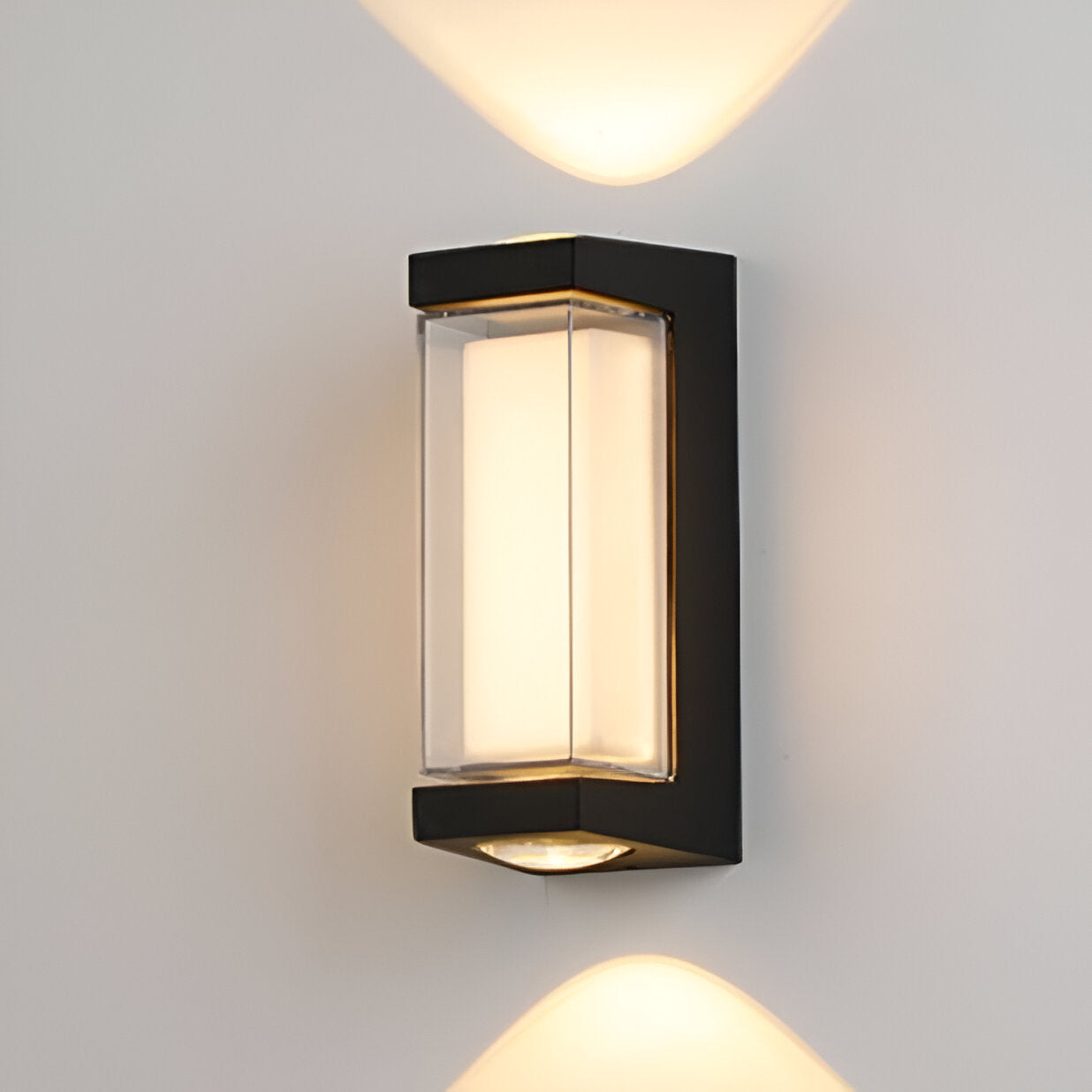 Nordic Minimalist Acrylic Rectangular Outdoor Wall Light LED Up-Down Lasson Living