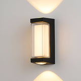 Nordic Minimalist Acrylic Rectangular Outdoor Wall Light LED Up-Down Lasson Living