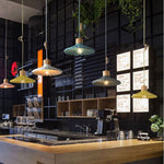 Modern Wood and Cement Scalloped Pendant Light | 1-Light Lasson Living