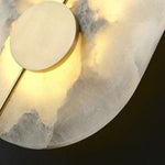 Modern Nordic Marble Round Wall Sconce LED 1-Light Lasson Living