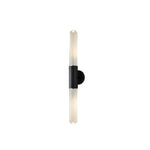 Nordic Water-Ripple Glass Brass Wall Sconce LED 1-Light Lasson Living