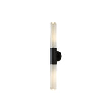 Nordic Water-Ripple Glass Brass Wall Sconce LED 1-Light Lasson Living