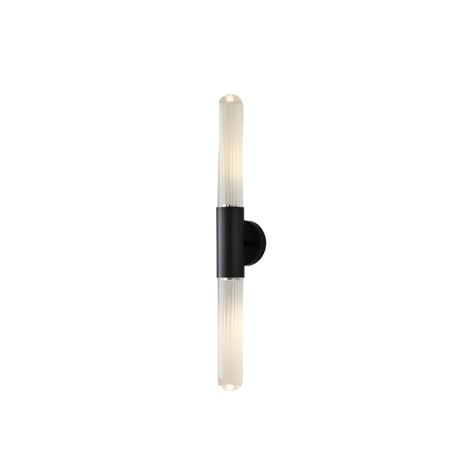 Nordic Water-Ripple Glass Brass Wall Sconce LED 1-Light Lasson Living