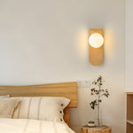 Nordic Wood Globe Wall Sconce LED 1-Light Lasson Living