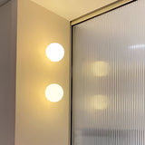 Minimalist Round Glass Wall Sconce LED 1-Light Lasson Living