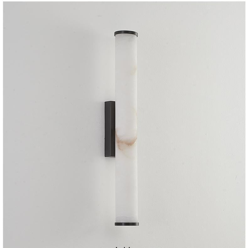 Modern Minimalist Spanish Marble Copper Wall Sconce LED 1-Light Lasson Living