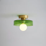 Bauhaus Glass LED Ceiling Light 1-Light Lasson Living