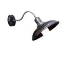 Vintage Industrial Iron Bowl Outdoor Wall Light LED 1-Light Lasson Living