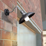 Vintage Industrial Iron Bowl Outdoor Wall Light LED 1-Light Lasson Living