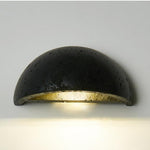 Wabi-Sabi Travertine Semicircular Wall Sconce LED 1-Light Lasson Living