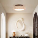 Retro Travertine Round LED Ceiling Light 1-Light Lasson Living