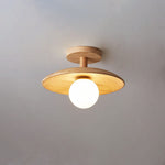 Nordic Wooden Dome Semi-Flush Ceiling Light | 1-Light Lasson Living