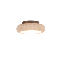 Retro Travertine Round LED Ceiling Light 1-Light Lasson Living