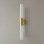Nordic Water-Ripple Glass Brass Wall Sconce LED 1-Light Lasson Living