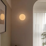 Minimalist Round Glass Wall Sconce LED 1-Light Lasson Living