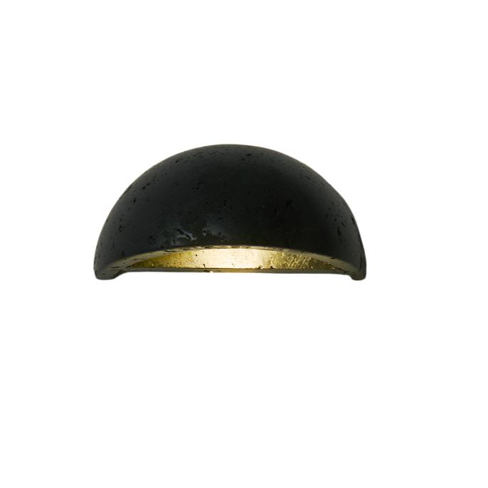Wabi-Sabi Travertine Semicircular Wall Sconce LED 1-Light Lasson Living