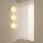 Minimalist Round Glass Wall Sconce LED 1-Light Lasson Living