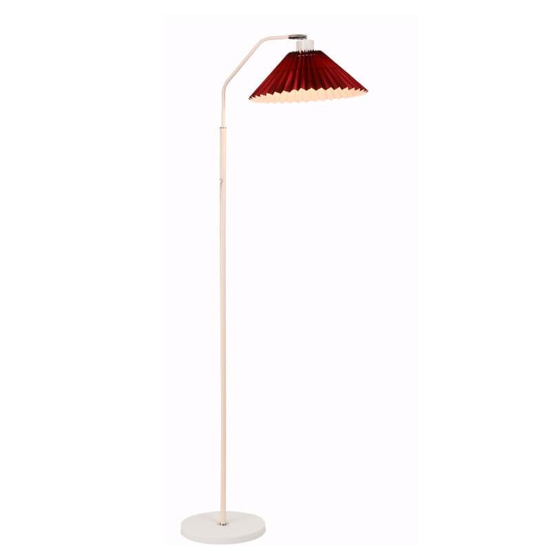 Minimalist Pleated Fabric Shade LED Floor Lamp | 1-Light Standing Lasson Living