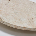 Minimalist Travertine Round Wall Sconce LED 1-light Lasson Living