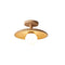 Nordic Wooden Dome Semi-Flush Ceiling Light | 1-Light Lasson Living