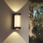Nordic Minimalist Acrylic Rectangular Outdoor Wall Light LED Up-Down Lasson Living