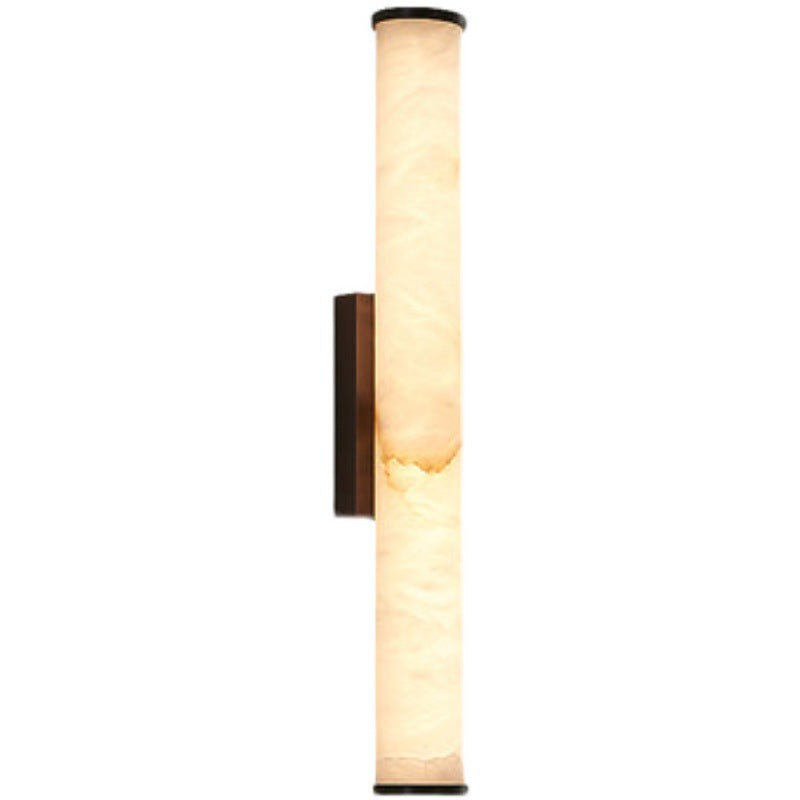 Modern Minimalist Spanish Marble Copper Wall Sconce LED 1-Light Lasson Living