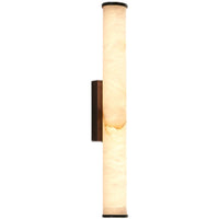 Modern Minimalist Spanish Marble Copper Wall Sconce LED 1-Light Lasson Living
