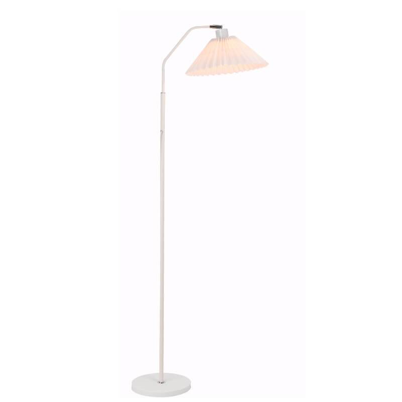 Minimalist Pleated Fabric Shade LED Floor Lamp | 1-Light Standing Lasson Living