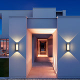 Nordic Minimalist Acrylic Rectangular Outdoor Wall Light LED Up-Down Lasson Living