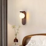 Nordic Wood Globe Wall Sconce LED 1-Light Lasson Living