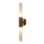 Nordic Water-Ripple Glass Brass Wall Sconce LED 1-Light Lasson Living