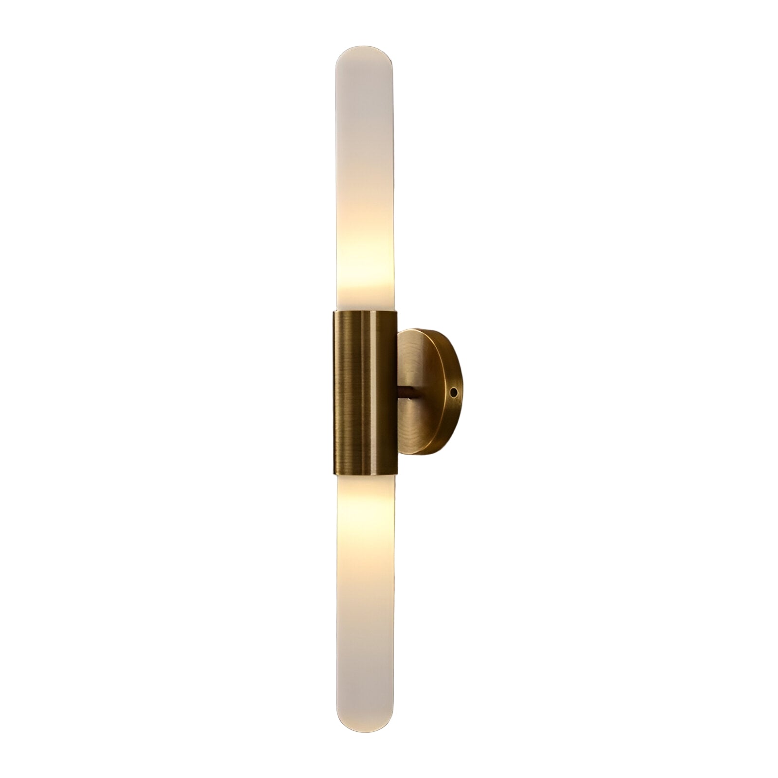Nordic Water-Ripple Glass Brass Wall Sconce LED 1-Light Lasson Living