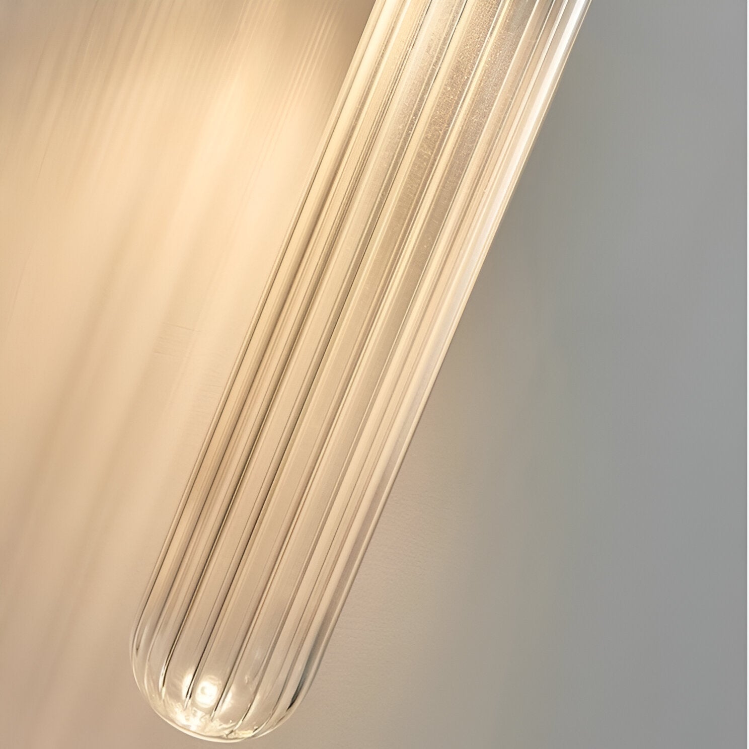 Nordic Water-Ripple Glass Brass Wall Sconce LED 1-Light Lasson Living