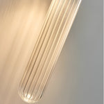 Nordic Water-Ripple Glass Brass Wall Sconce LED 1-Light Lasson Living