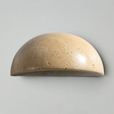 Wabi-Sabi Travertine Semicircular Wall Sconce LED 1-Light Lasson Living