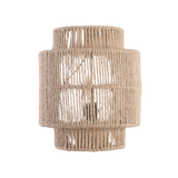 Vintage Bohemian Hand-Woven Rope Wall Sconce LED 1-Light Lasson Living