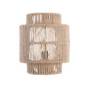 Vintage Bohemian Hand-Woven Rope Wall Sconce LED 1-Light Lasson Living
