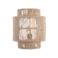 Vintage Bohemian Hand-Woven Rope Wall Sconce LED 1-Light Lasson Living