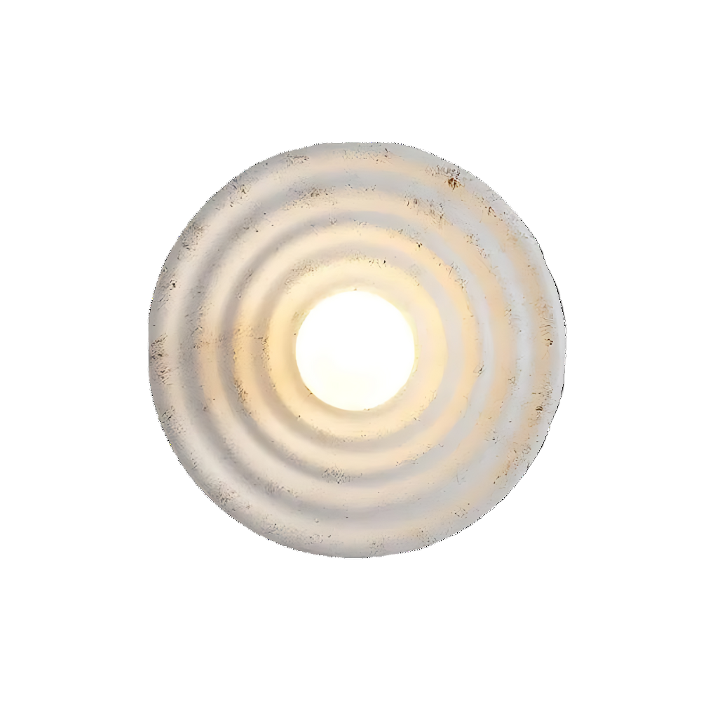 Modern Minimalist Resin Circular Wall Sconce G4 1-Light Lasson Living