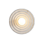 Modern Minimalist Resin Circular Wall Sconce G4 1-Light Lasson Living