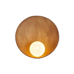 Modern Japandi Resin Bowl Wall Sconce G9 1-Light Lasson Living