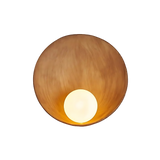 Modern Japandi Resin Bowl Wall Sconce G9 1-Light Lasson Living