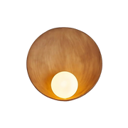 Modern Japandi Resin Bowl Wall Sconce G9 1-Light Lasson Living