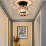 Modern Glass Square Ceiling Light 1-Light Lasson Living