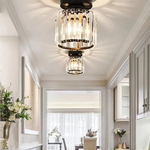 Modern Glass Square Ceiling Light 1-Light Lasson Living
