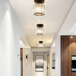 Modern Glass Square Ceiling Light 1-Light Lasson Living