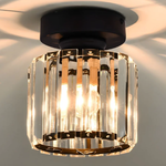 Modern Glass Square Ceiling Light 1-Light Lasson Living