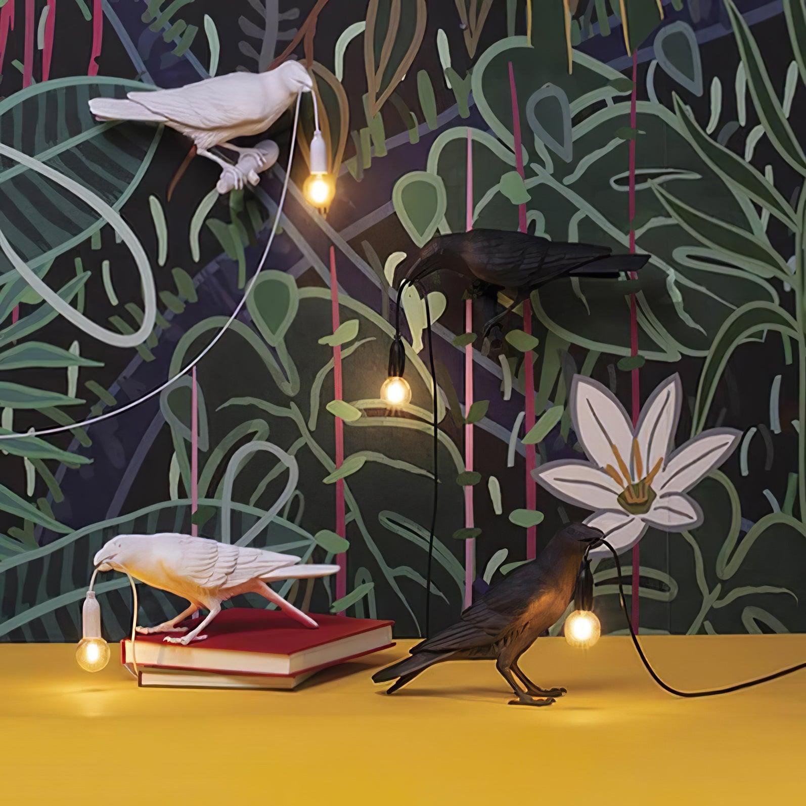 Creative Raven Resin LED Plug-In Table Lamp 1-Light Lasson Living