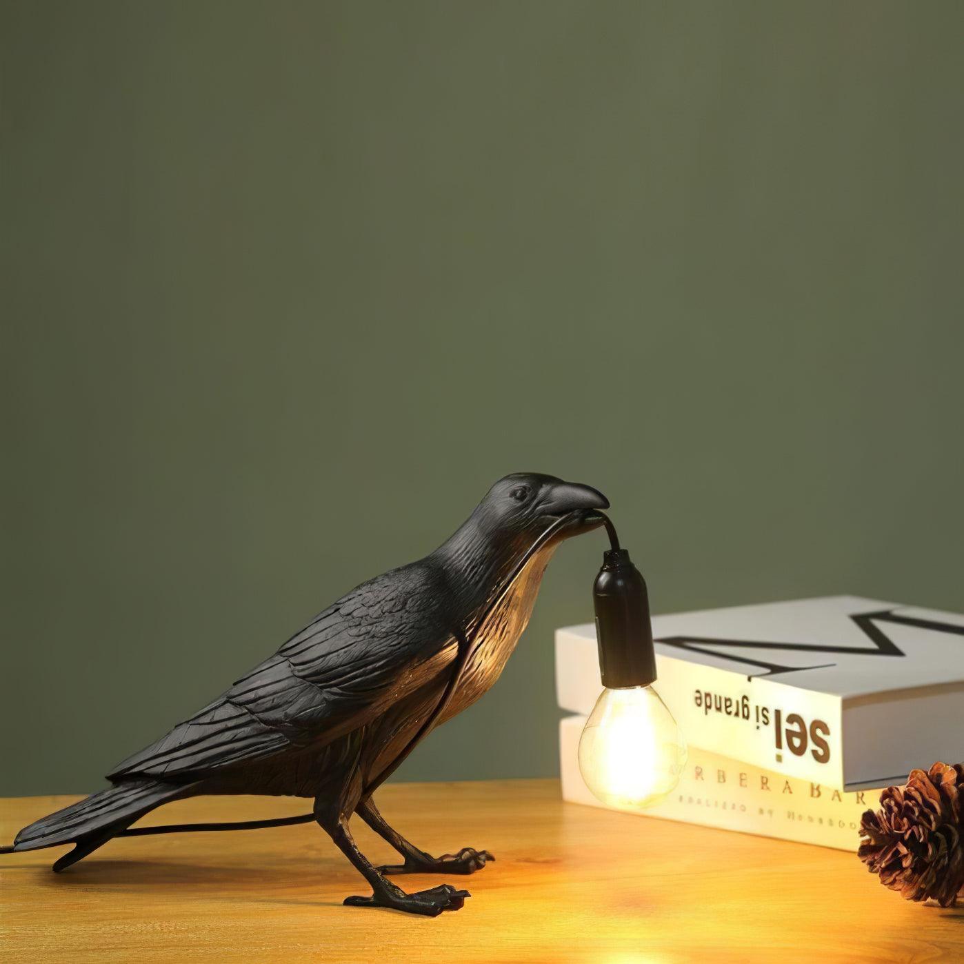 Creative Raven Resin LED Plug-In Table Lamp 1-Light Lasson Living